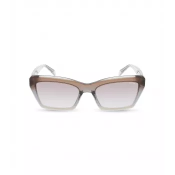 POLICE Damen-Sonnenbrille SPLG22-560918 Rechteckiger Kunststoffrahmen UV400-Schutz 56/19/140 mm
