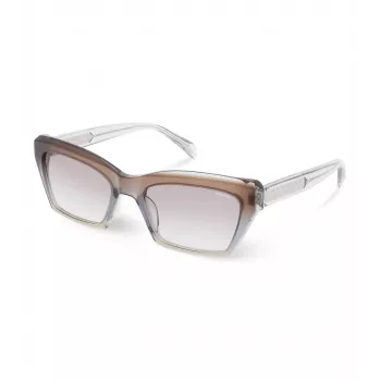 POLICE Damen-Sonnenbrille SPLG22-560918 Rechteckiger Kunststoffrahmen UV400-Schutz 56/19/140 mm