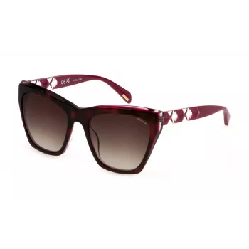 POLICE Damen-Sonnenbrille SPLL36-540AHL Havana Braun 54mm