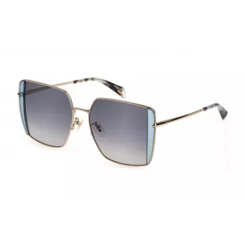 POLICE Damen-Sonnenbrille SPLL37-560594 - Acetatrahmen, UV400-Schutz, 56mm Glas