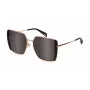 POLICE Damen-Sonnenbrille SPLL37E56300X - Glänzend schwarzer Rahmen, rauchfarbene Gläser, 56 mm