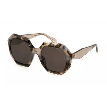 POLICE Damen-Sonnenbrille SPLM10M540AM5 Havanna Acetat Braun Verlauf 54mm