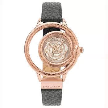 POLICE Damenuhr PEWLA2008301 36mm Edelstahl Silbernes Zifferblatt Milanese-Armband