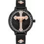 POLICE Damenuhr PL16031MSB02M 36mm Edelstahl Mesh schwarzes Zifferblatt