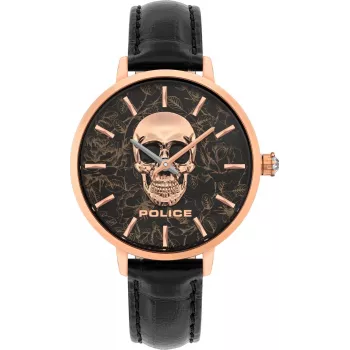 POLICE Damenuhr PL16032MSR-02 36mm Roségold Edelstahl Mesh