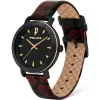 POLICE Damenuhr PL16033MSBG02 35mm Edelstahl Gunmetal Quarz Analog