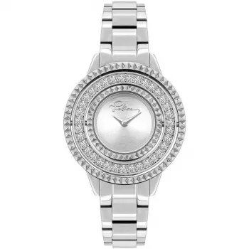 POLICE Damenuhr PL16037BS-04M 34mm Edelstahl Silber