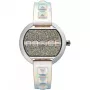 POLICE Damenuhr PL16070BS04PU 35mm blaues Zifferblatt Lederarmband