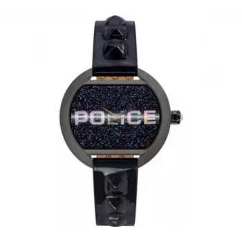 Police Damenuhr PL16070BSU03P 36mm blaues Zifferblatt blaues Lederarmband