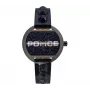 Police Damenuhr PL16070BSU03P 36mm blaues Zifferblatt blaues Lederarmband