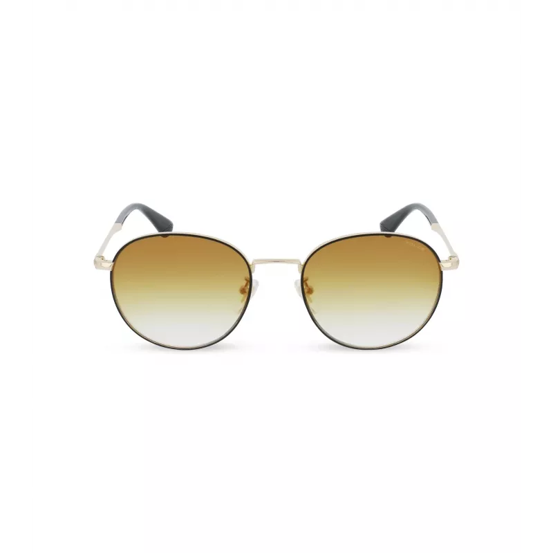 POLICE Women SPLD94-53301G Rechteckige Havanna-Acetat-Sonnenbrille mit braunen Polycarbonatgläsern UV400