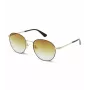 POLICE Women SPLD94-53301G Rechteckige Havanna-Acetat-Sonnenbrille mit braunen Polycarbonatgläsern UV400