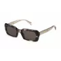POLICE Damen Sonnenbrille SPLG21-5307UX - Schwarzer Acetatrahmen, graue Polycarbonatgläser, UV400-Schutz, 53/22/140 mm