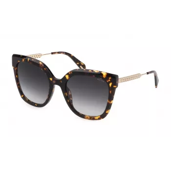 POLICE Damen Sonnenbrille SPLG19540909 - Acetatrahmen UV400 Schutz 54mm Linse