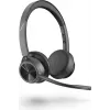 Poly Voyager 4320 UC Kabelloses Bluetooth-Headset mit BT700 USB-C-Adapter, On-Ear, Dual-Mikrofon-Rauschunterdrückung, 24 Std. Sprechzeit, Schwarz