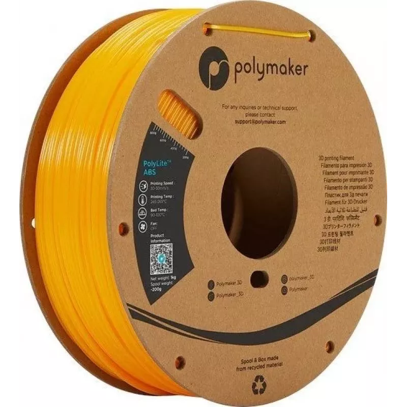 Polymaker ABS PolyLite Yellow, 1kg
