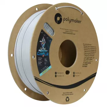 Polymaker CosPLA Version A PLA Filament 1.75mm Weiß 1kg – Leicht zu schleifen und zu bemalen