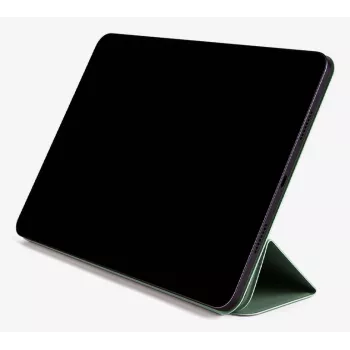Pomologic Smart Cover für iPad Air 10.9 inch & iPad Pro 11 inch – Schwarzes PU-Leder mit Auto-Wach-/Schlaffunktion, Magnetständer & Apple Pencil Ladefunktion