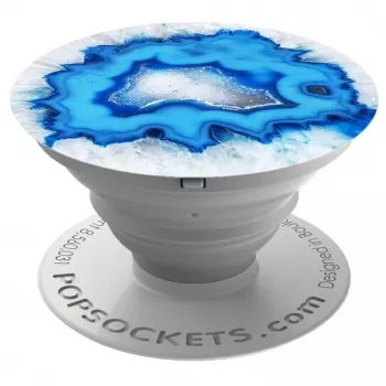 PopSockets Original PopGrip Telefon-Griff und Ständer - Ice Blue Agate