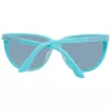 PORSCHE DESIGN Damen-Sonnenbrille P8588-61B Rechteckiger Metallrahmen Silber/Palladium Graue Gläser 61/13/135 mm