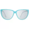 PORSCHE DESIGN Damen-Sonnenbrille P8588-61B Rechteckiger Metallrahmen Silber/Palladium Graue Gläser 61/13/135 mm