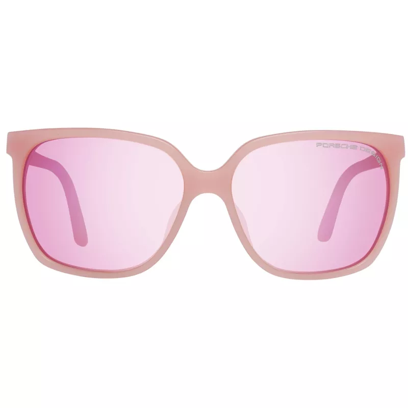 PORSCHE DESIGN Damen-Sonnenbrille P8589-60D Gold Metallrahmen Grau Verlaufsgläser 60/15/135 mm