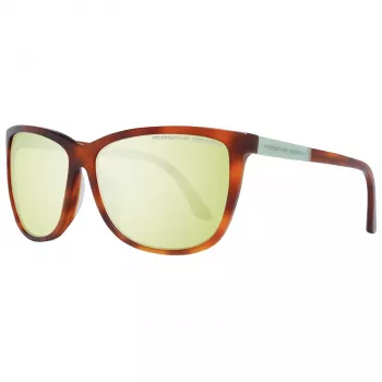 PORSCHE DESIGN Damen-Sonnenbrille P8590-61B Gunmetal Grey Pilot/Aviator 61mm