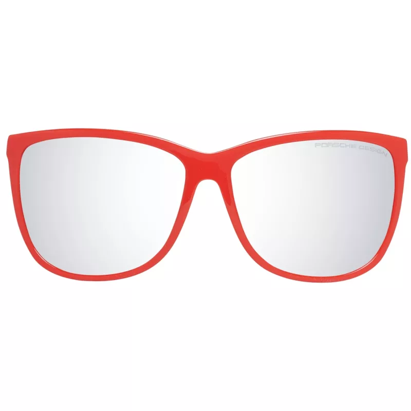 PORSCHE DESIGN Damen-Sonnenbrille P8590-61E Pilot Edelstahl Gunmetal Grau Verlauf 61/14/135 mm