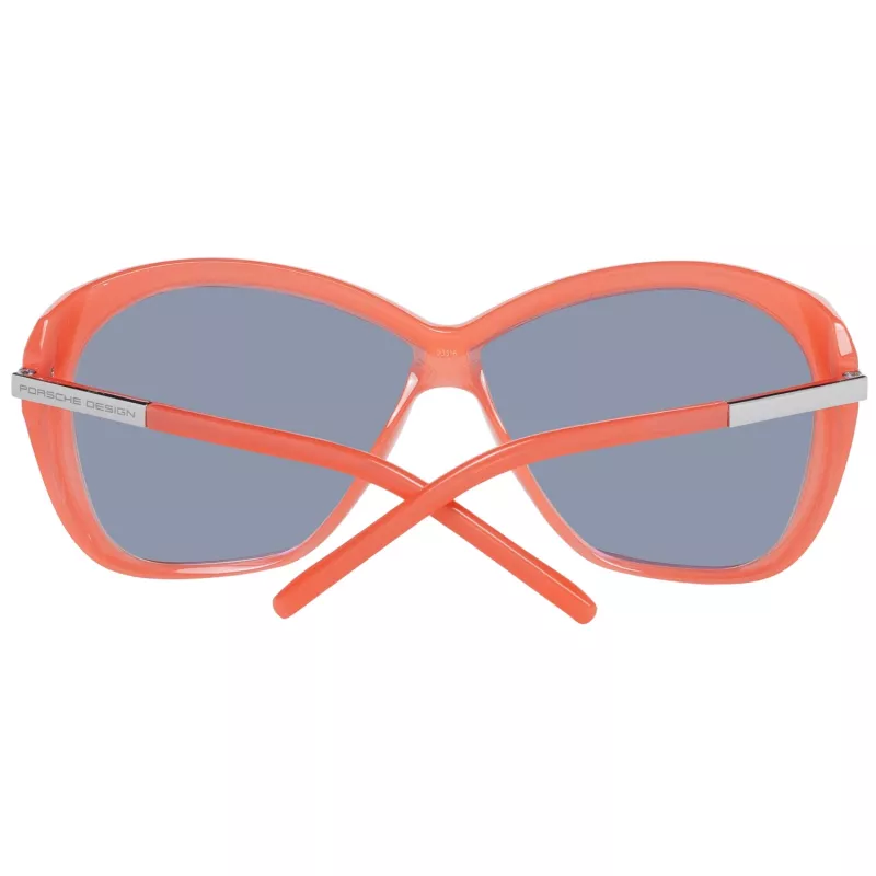 PORSCHE DESIGN Damen Sonnenbrille P8603-66A Titan Gold Pilot Aviator Grau Verlauf UV400