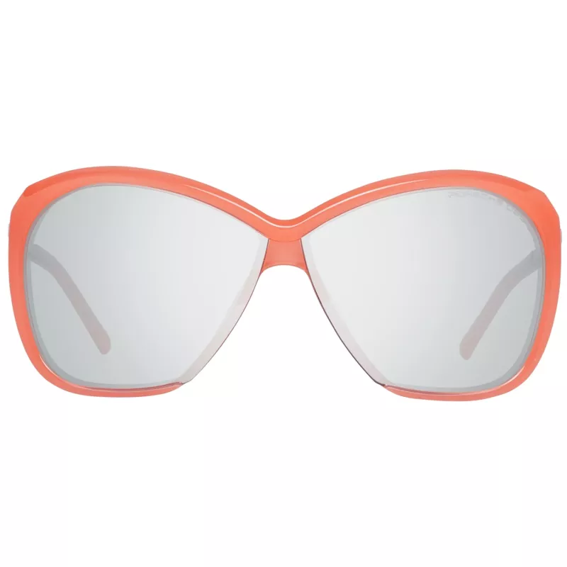 PORSCHE DESIGN Damen Sonnenbrille P8603-66A Titan Gold Pilot Aviator Grau Verlauf UV400