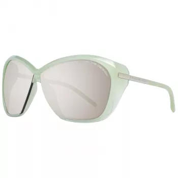 Porsche Design Damen-Sonnenbrille P8603-66B Gold/Braun Pilot Aviator 66/7/115 mm
