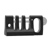 Port Connect Desktop-Kabelmanager für Maus und Tastatur – selbstklebender Silikon-Clip, 3 Schlitze, Schwarz