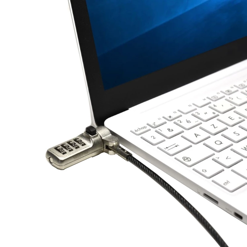 Port Connect Nano Slot Sicherheitskombinationskabel - 1,8 m geflochtener Stahl Kensington Schloss