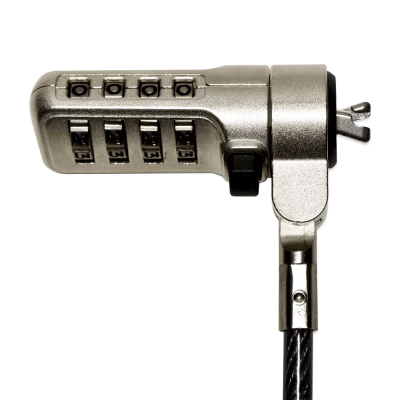 Port Connect Nano Slot Sicherheitskombinationskabel - 1,8 m geflochtener Stahl Kensington Schloss