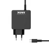 Port Connect Type C 45W Universal-Notebook-Adapter – USB-C PD 3.0, 5V-20V, Schwarz