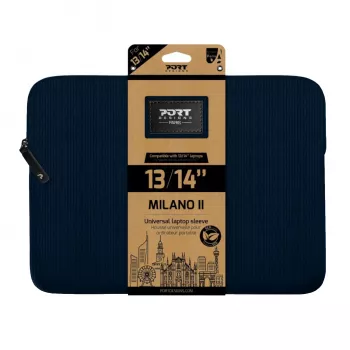 Port Designs Milano II Eco 13/14 Universal-Laptop-Hülle - Navy Blue