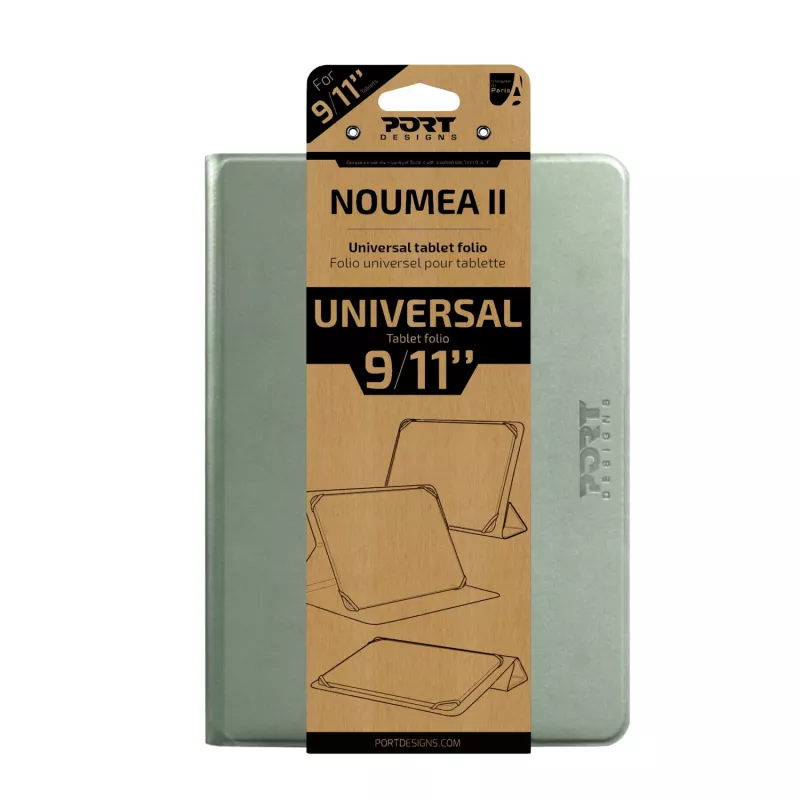 Port Designs Noumea II Universal Tablet Case für 9-11 Zoll Tablets, Grün – 201329