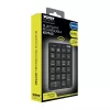 Port Designs Bluetooth-Ziffernblock wiederaufladbar - 22 Tasten, Schwarz