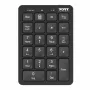Port Designs Bluetooth-Ziffernblock wiederaufladbar - 22 Tasten, Schwarz