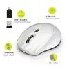 Port Designs Port Connect Silent 1600DPI 3-Tasten Funkmaus - Weiß