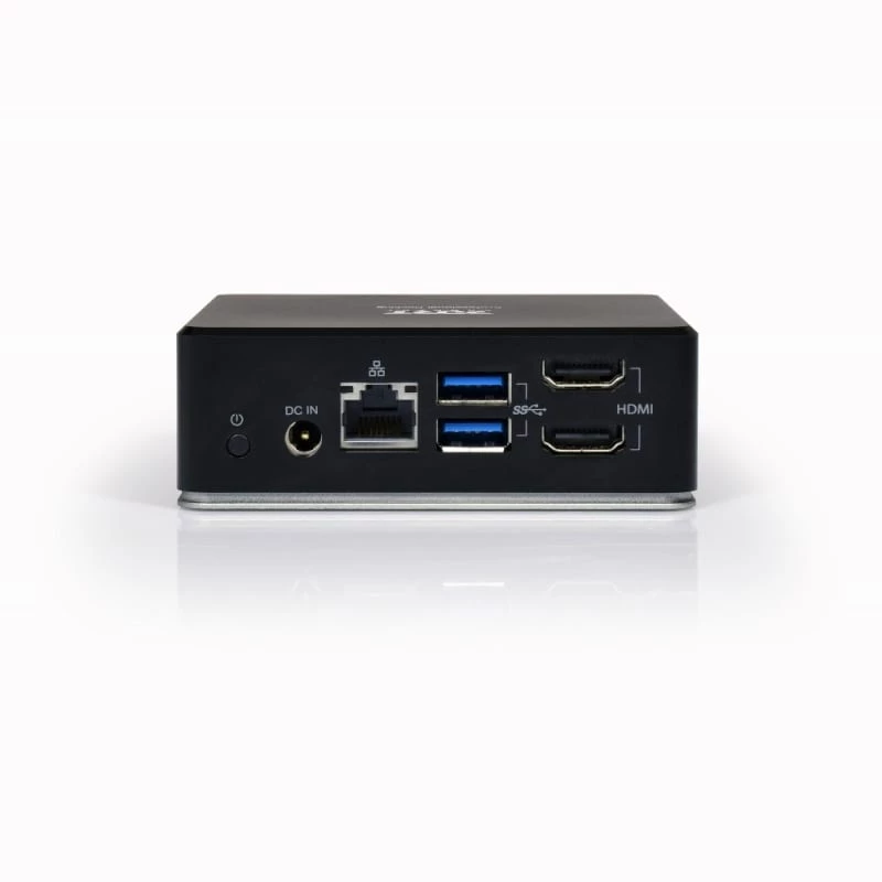 PORT USB-C 11-in-1 Multiport Hub Docking Station - 2x HDMI 4K, 3x USB-A, USB-C PD 100W, RJ45 Gigabit Ethernet, Audio Jack - Schwarz