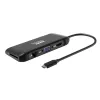 PORT USB-C Docking Station 11-in-1 Hub mit 4K HDMI, VGA, Gigabit Ethernet, 100W PD, USB 3.1, SD/MicroSD, Audio - Schwarz