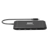 PORT USB-C Docking Station 11-in-1 Hub mit 4K HDMI, VGA, Gigabit Ethernet, 100W PD, USB 3.1, SD/MicroSD, Audio - Schwarz