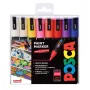 POSCA PC-5M Marker-Set mit Rundspitze, verschiedene Farben, 16 Stück