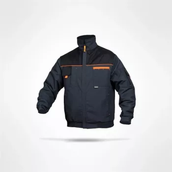 Posejdon XXL Kurze Arbeitsjacke Grau/Schwarz