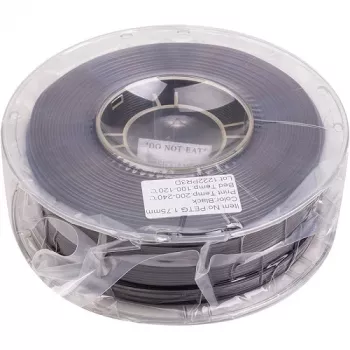 POWER PLANT, LLC PETG 3D-Druckfilament, 1,75mm, 1kg, Schwarz