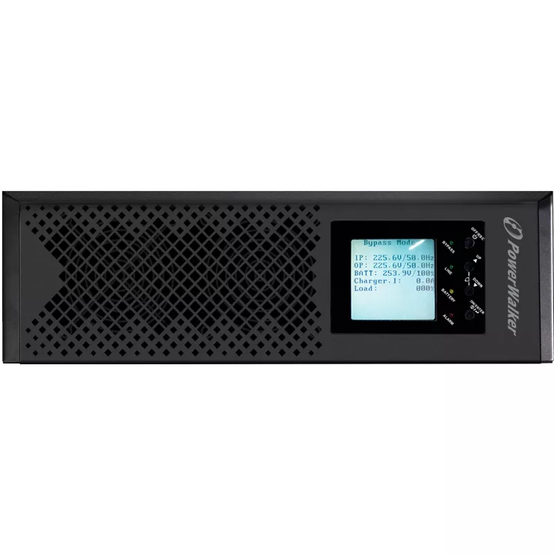 POWER WALKER VFI 10K CPH 3/1 ON-LINE 10KVA USV Rackmount 3U Terminal USB-B RS-232 LCD EPO