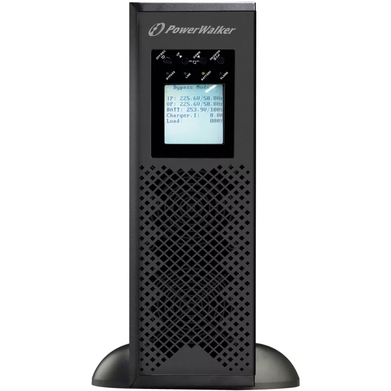 POWER WALKER VFI 10K CPH 3/1 ON-LINE 10KVA USV Rackmount 3U Terminal USB-B RS-232 LCD EPO