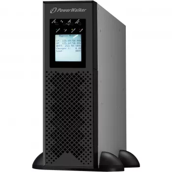 POWER WALKER VFI 10K CPH 3/1 ON-LINE 10KVA USV Rackmount 3U Terminal USB-B RS-232 LCD EPO