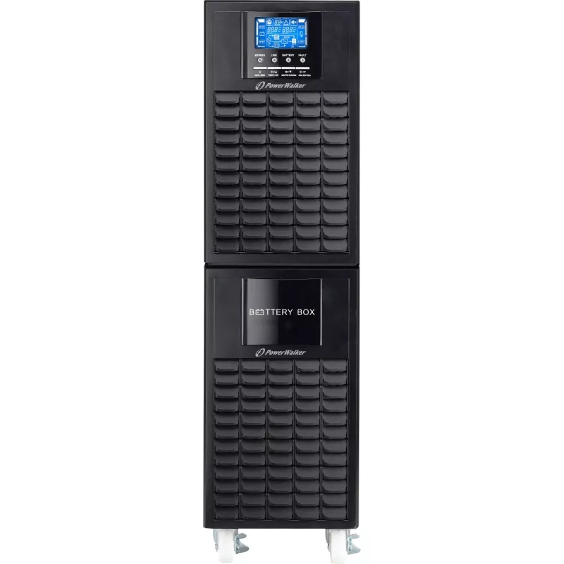 PowerWalker On-Line 10000VA USV CG - Tower-Doppelwandler-USV, 10kVA/10kW, externe Batterien, Festverdrahtung